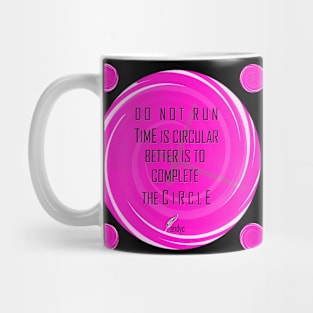 CLOCK CIRCULAR FUCHSIA/B Mug